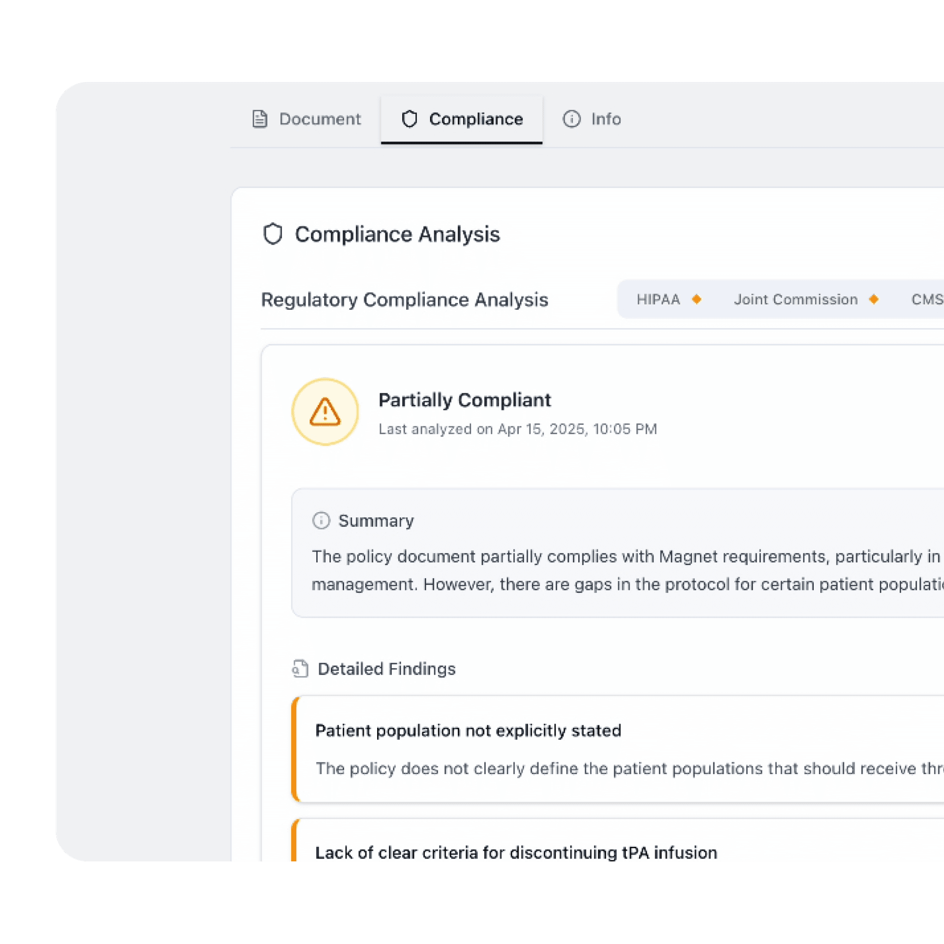 QPolicy dashboard interface